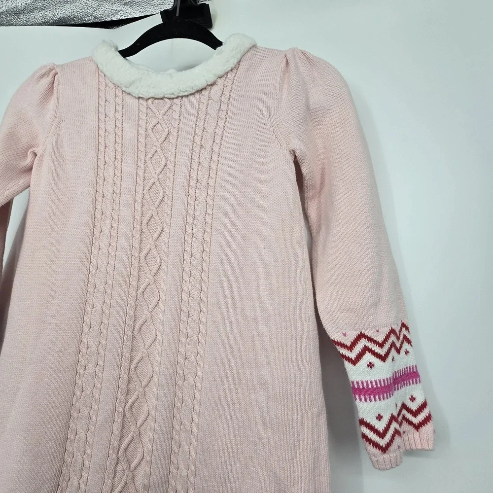 Gymboree‎ Gingerbread Man Cable Knit Sweater Dress Girls Sz 10 Holiday Christmas